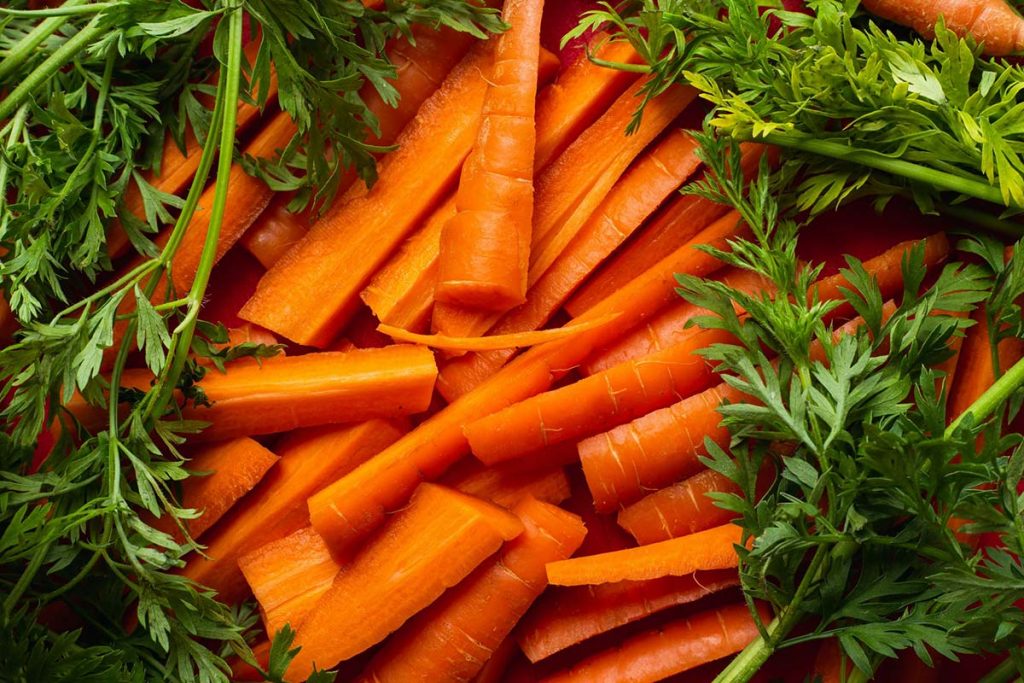carote cibo abbronzatura