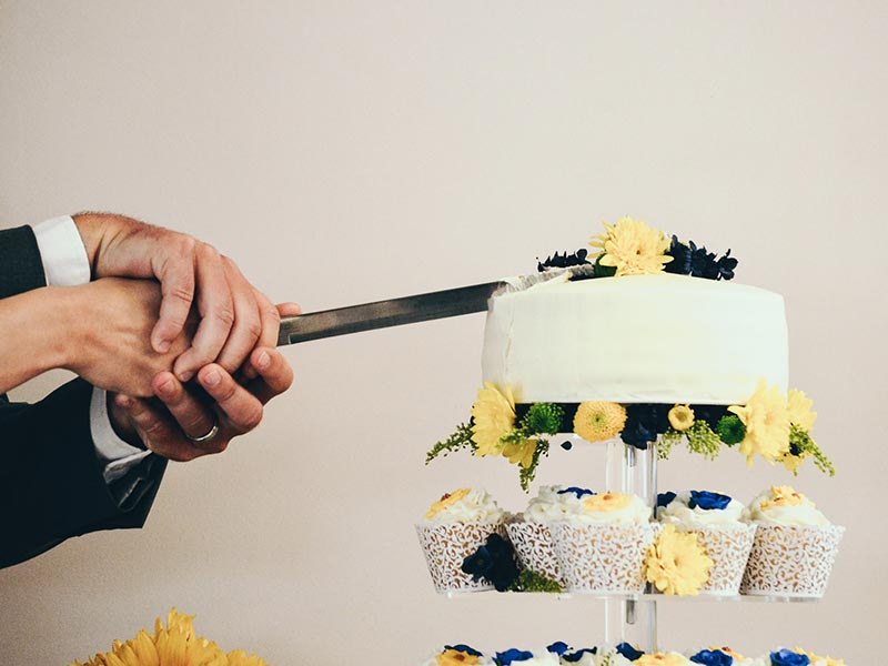 Wedding cake monoporzione