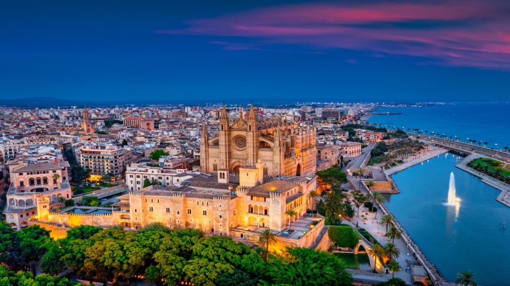 Palma di Maiorca, vista notturna